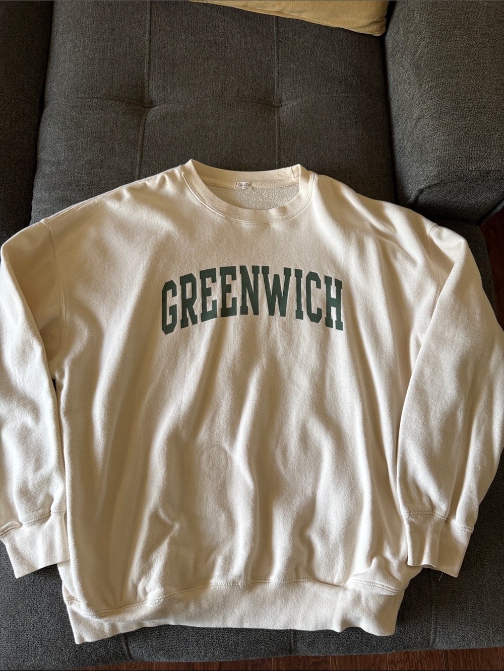 Brandy Melville Crewneck with Greenwich Print